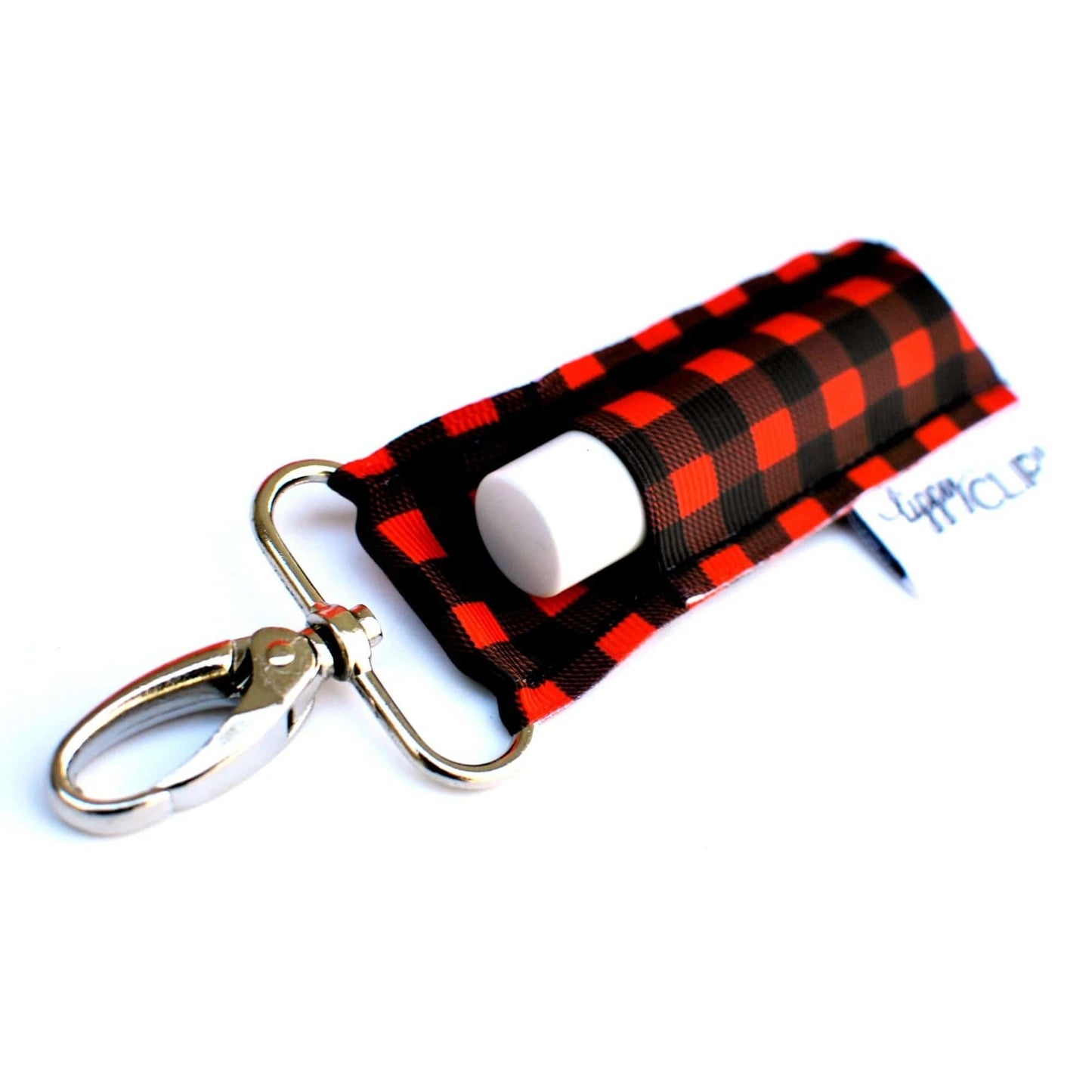 Lip Balm Buffalo Plaid LippyClip® Lip Balm Holder for Chapstick