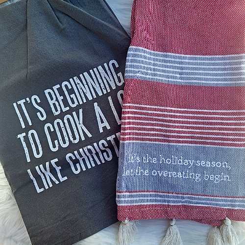 Christmas - Dish Towel - It's The Holiday Season, Let The Overeating B –  Dotty's Farmhouse