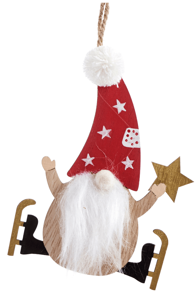 Seasonal & Holiday Decorations Star Gnome Ornament, 3 Assorted Designs GC-682805-S