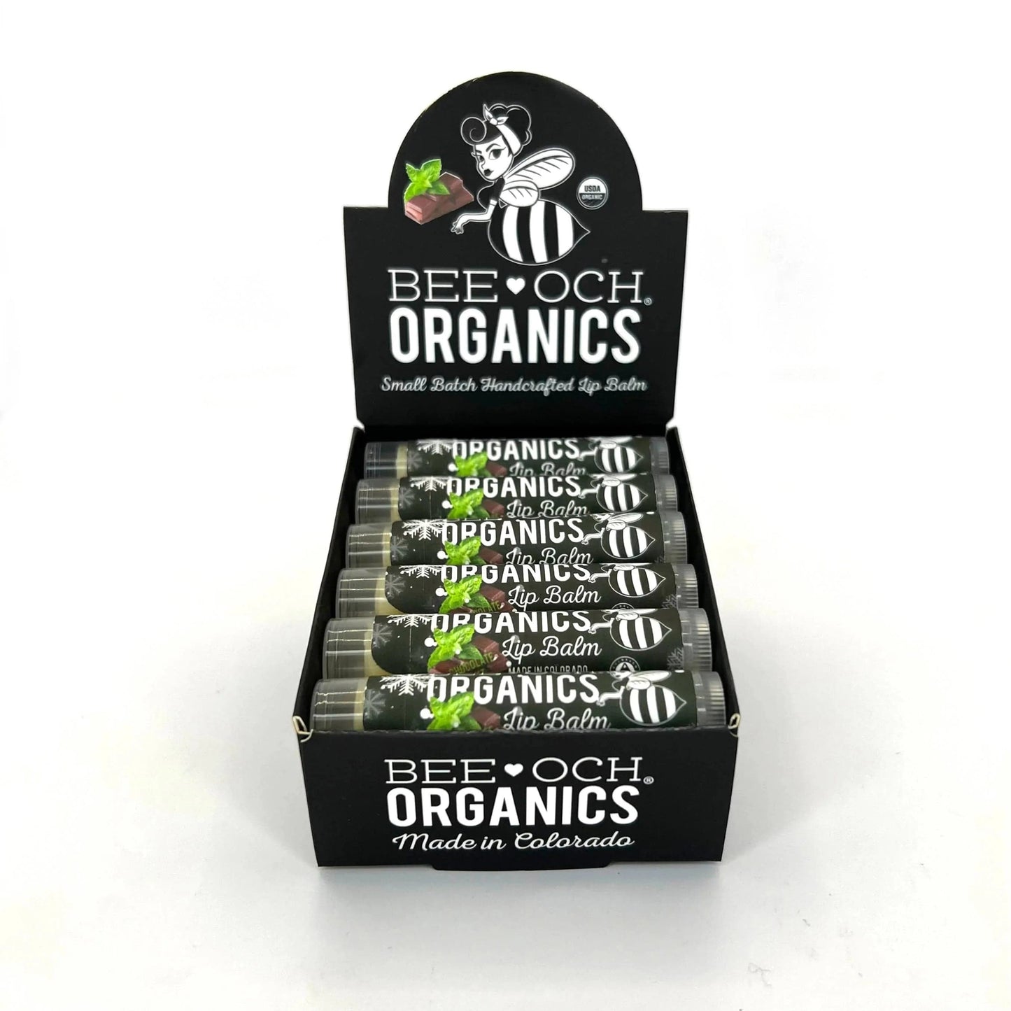 Bath Additives Lip Balm - Chocolate Mint - BEE♥OCH Organics BEE-CHCMNT