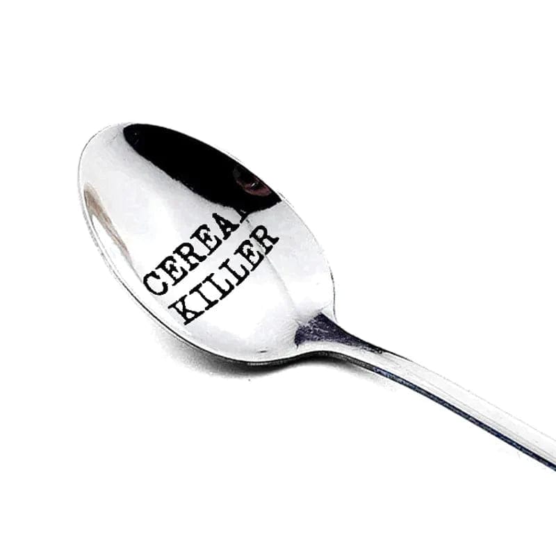 Cereal Killer Coffee/Tea/Food Engraved Spoon - Assorted Styles