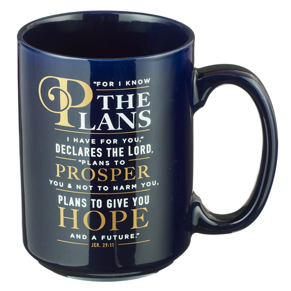 Drinkware Coffee Mug - For I Know the Plans - Jeremiah 29:11 - Coffee Tea Cup WAM-MUG523