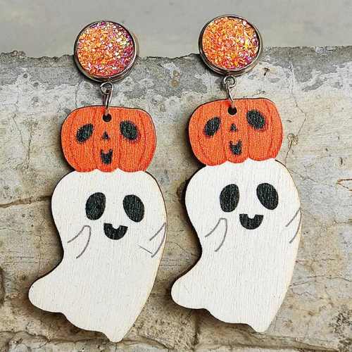 Earrings Earring - Ghost - Pumpkin NH33518655-2