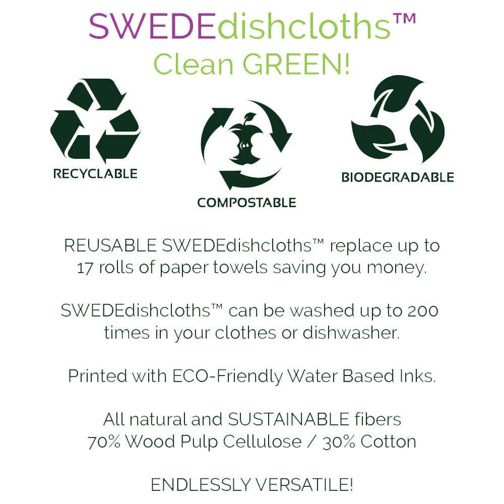 FREE SHIP! Swedish Dishcloth Cactus Perfect Match 780392014990