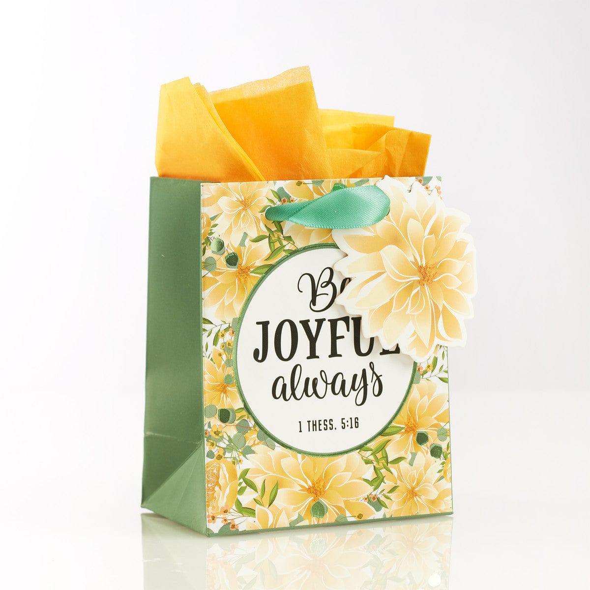 Gift Bags Gift Bag - Extra Small - Be Joyful Always - With Tissue Paper CA-GBA226
