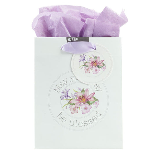 Gift Bags Gift Bag - Small - May Your Day Be Blessed - With Tissue Paper