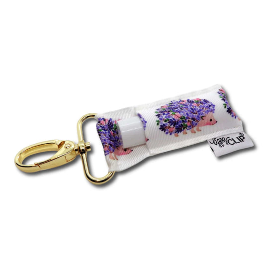 Lip Balm Floral Hedgehog LippyClip® Lip Balm Holder for Chapstick