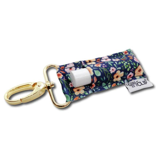 Lip Balm Navy Fall Floral LippyClip® Lip Balm Holder for Chapstick