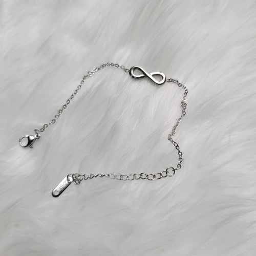 Necklace Bracelet - Adjustable Infinity Bracelet - Silver
