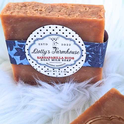 Soaps and Lotions Gentle Goat Milk Soap Bars - Sarsaparilla Suds Gentle Goat Milk Soap Bars - Sarsaparilla Suds - For Sensitive Skin