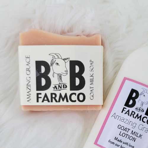 Soaps and Lotions Goat Milk - Bar Soap - 4.5 oz. - Amazing Grace Goat Milk - Bar Soap - 4.5 oz. - Amazing Grace -  Luxurious Non-Greasy Hydration BBFC-AMZGRC-S