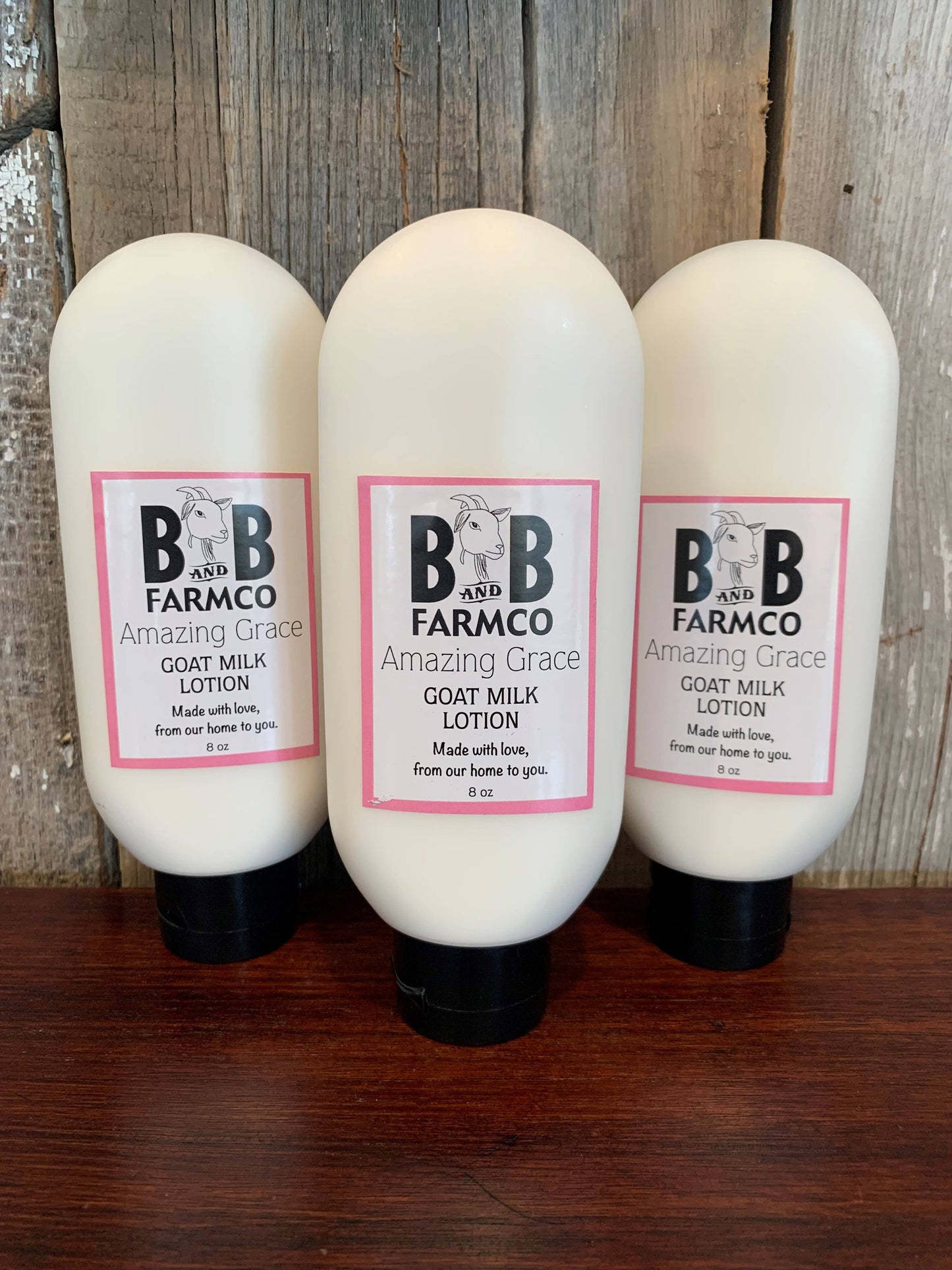 Soaps and Lotions Goat Milk - Lotion - 8 oz. - Amazing Grace Goat Milk - Lotion - 8 oz. - Amazing Grace - Luxurious Non-Greasy Hydration BBFC-AMZGRC-L