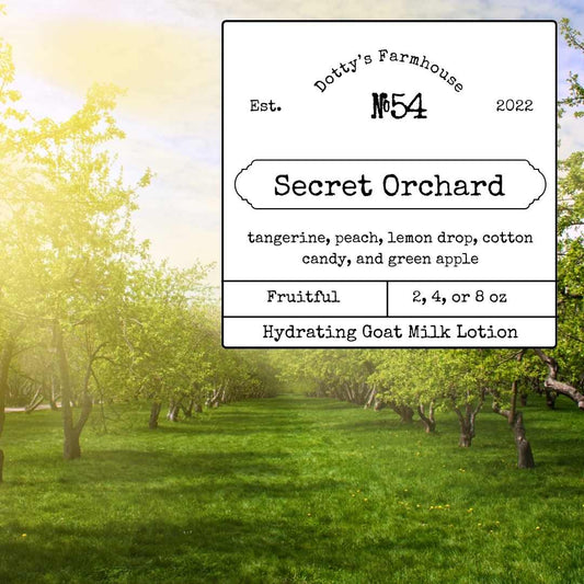 Soaps and Lotions Goat Milk Lotion - No. 54 - Secret Orchard - Hydrating Moisturizer