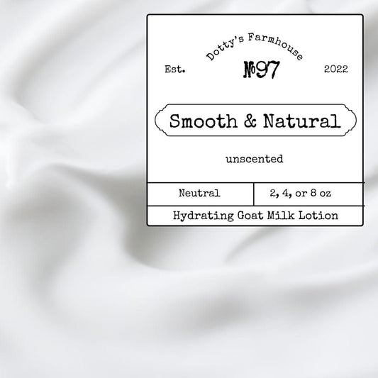 Soaps and Lotions Goat Milk Lotion - No. 97 - Smooth & Natural - Unscented Hydrating Moisturizer