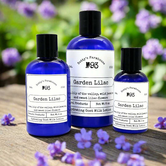 Soaps and Lotions Nourish & Soothe: No. 93 Garden Lilac Goat Milk Lotion (2 oz, 4 oz, 8 oz)