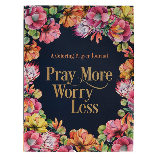 Stationery Journal - Pray More Worry Less - Coloring Prayer Journal CA-JLP042