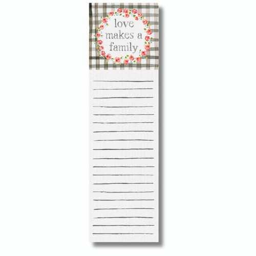 Stationery List Notepad - Love Makes a Family 115150
