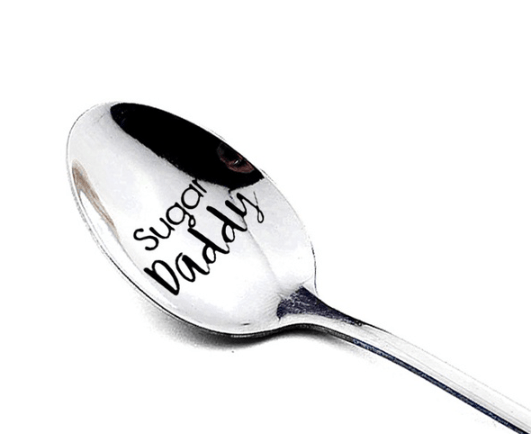 Sugar Daddy Coffee/Tea/Food Engraved Spoon - Assorted Styles NI-NHXIK1401982