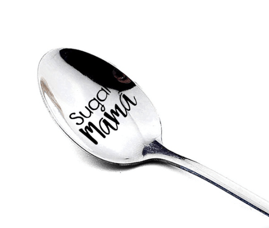 Sugar Mama Coffee/Tea/Food Engraved Spoon - Assorted Styles NI-NHXIK1401983