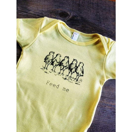 Baby & Toddler 6 Month / Yellow Feed Me - Baby Bodysuit TCL-5002-Y6