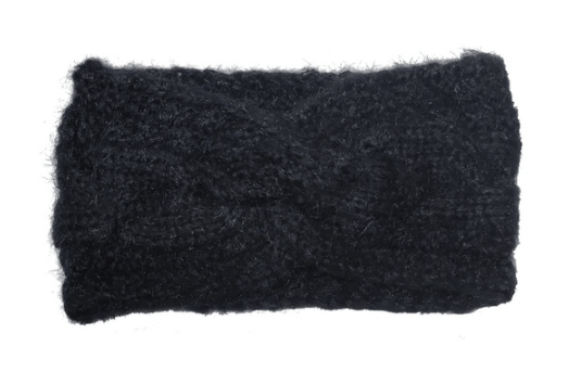 Black Winter Knit Headbands/Ear Warmers - Assorted Colors NI-NHAR448473