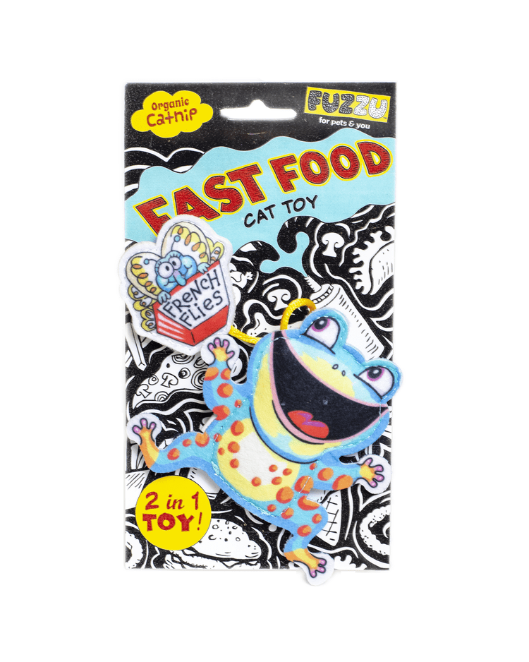 Cat Toys Cat Toy - Fast Food - Frog and French Flies FZZ-FFC-FRO49