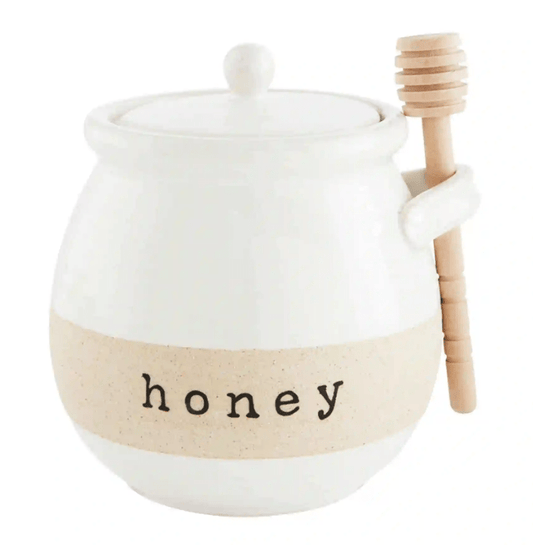 Cookware Stoneware -  Farm Honey Jar Set - Mud Pie MP-40970023