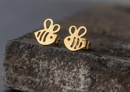 Earrings Bee / Gold Earrings - Animal Studs - Assorted styles - Silver or Gold Plated NI-NHAKJ331425-E021794