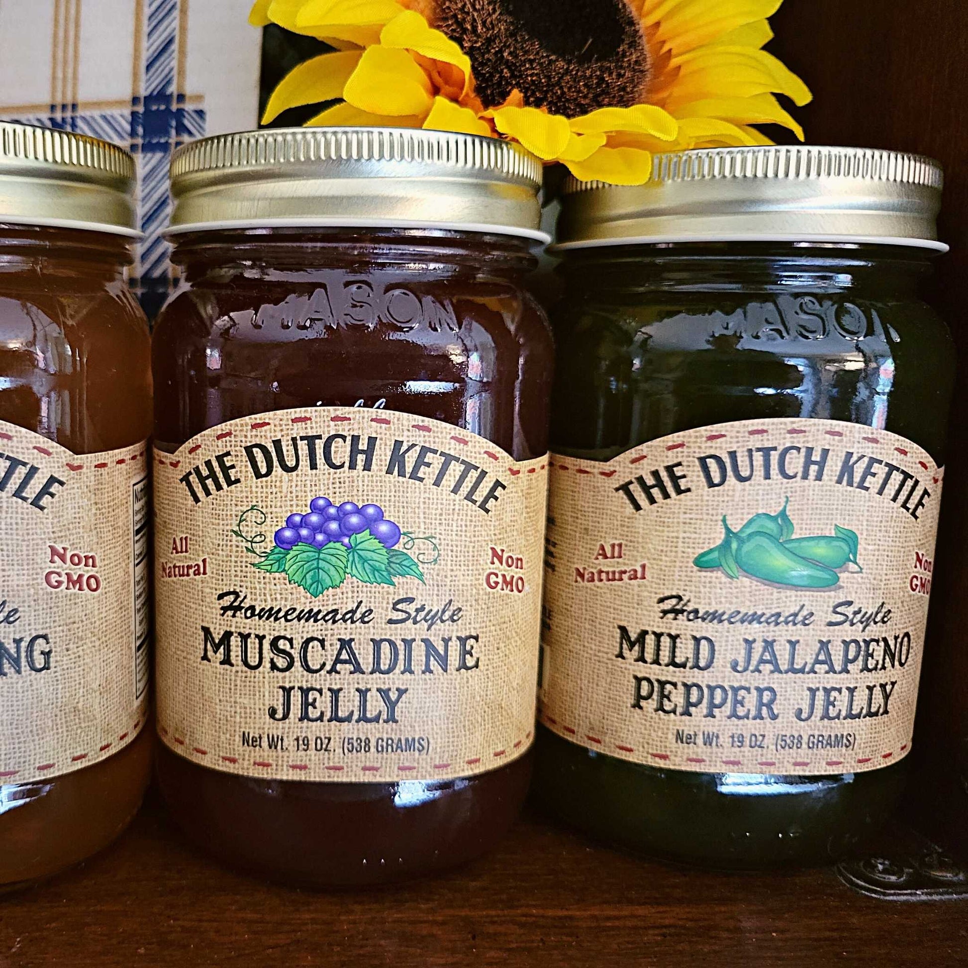 Jams & Jellies Jams & Jellies - Amish Homemade Mild Jalapeno Pepper Jelly - The Dutch Kettle DK-MJ