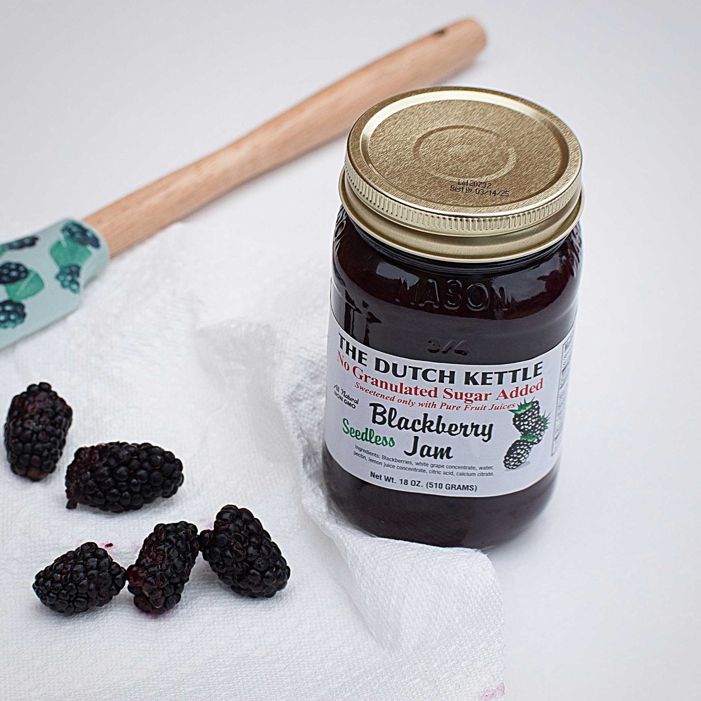 Jams & Jellies Jams & Jellies - Amish Homemade Seedless Blackberry Jam - The Dutch Kettle DK-SBJ
