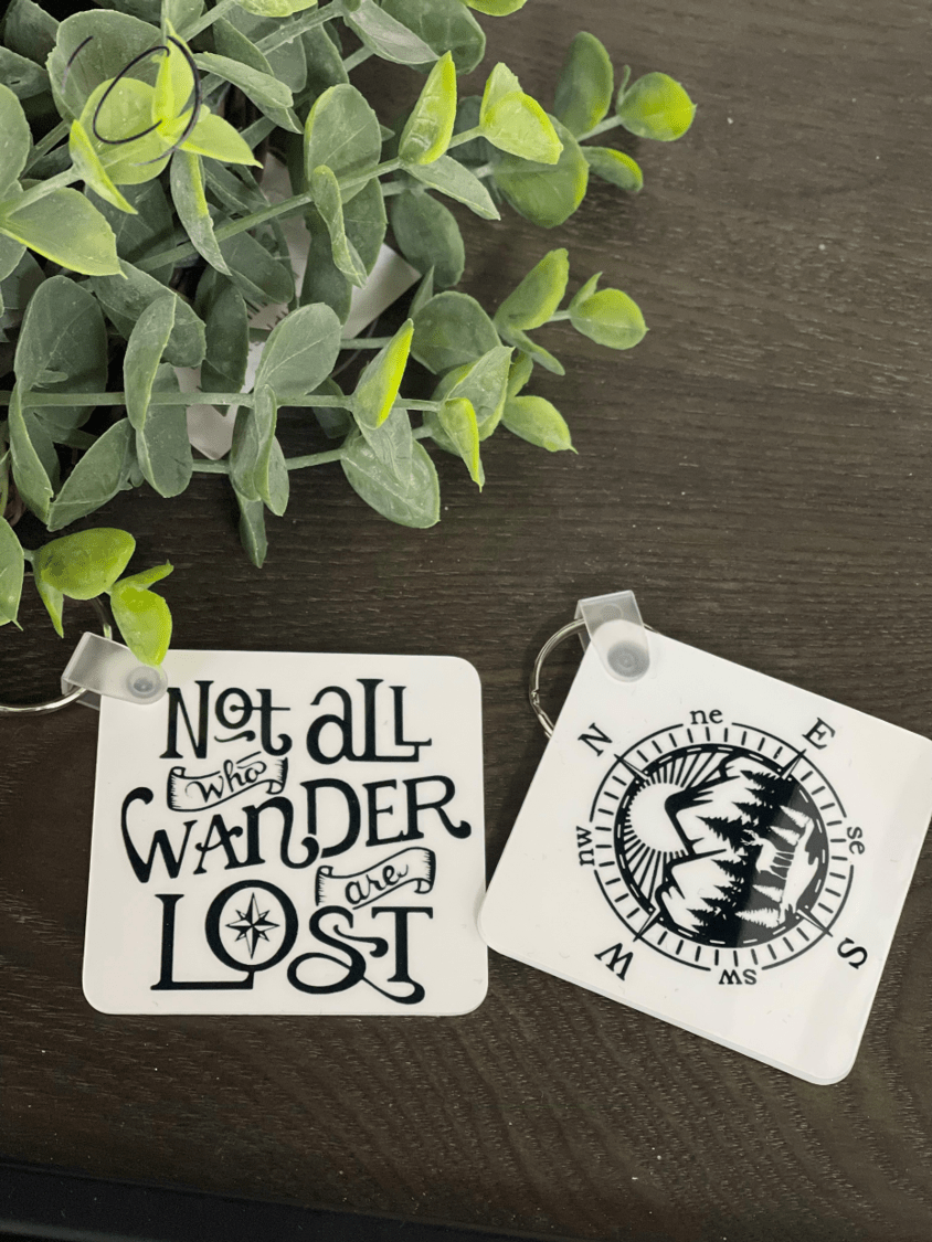 Key Charms Not All Who Wander Are Lost Keychain CMD-NOTALLARELOST-KEYCHAIN