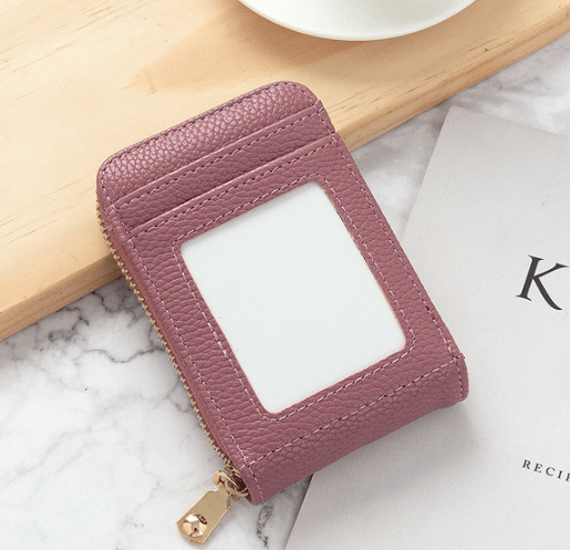 Pink Wallet - Compact Card Holder - Vertical Wallet NI-NH10004738