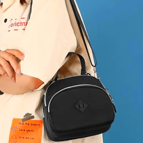 Purse Women's Lightweight Nylon Crossbody Compact Hand Bag - 3 Colors