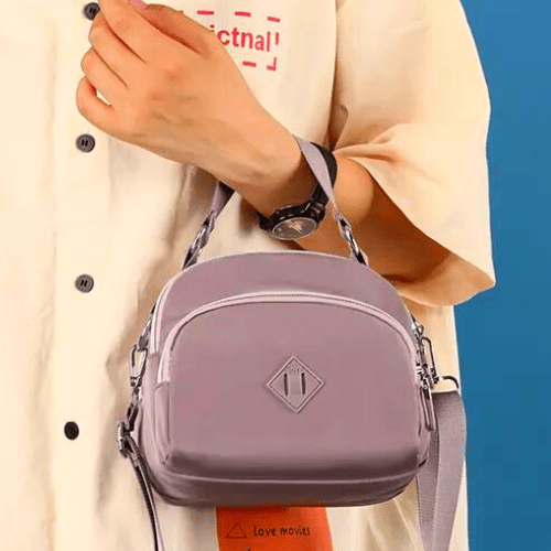 Purse Women's Lightweight Nylon Crossbody Compact Hand Bag - 3 Colors