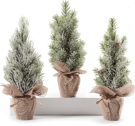 Seasonal & Holiday Decorations Potted Trees, 3 Assorted Designs.