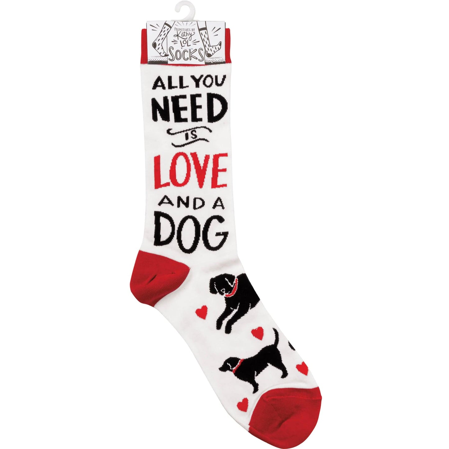 Socks One Size Fits Most Socks - All You Need Is Love And A Dog PBK-34678