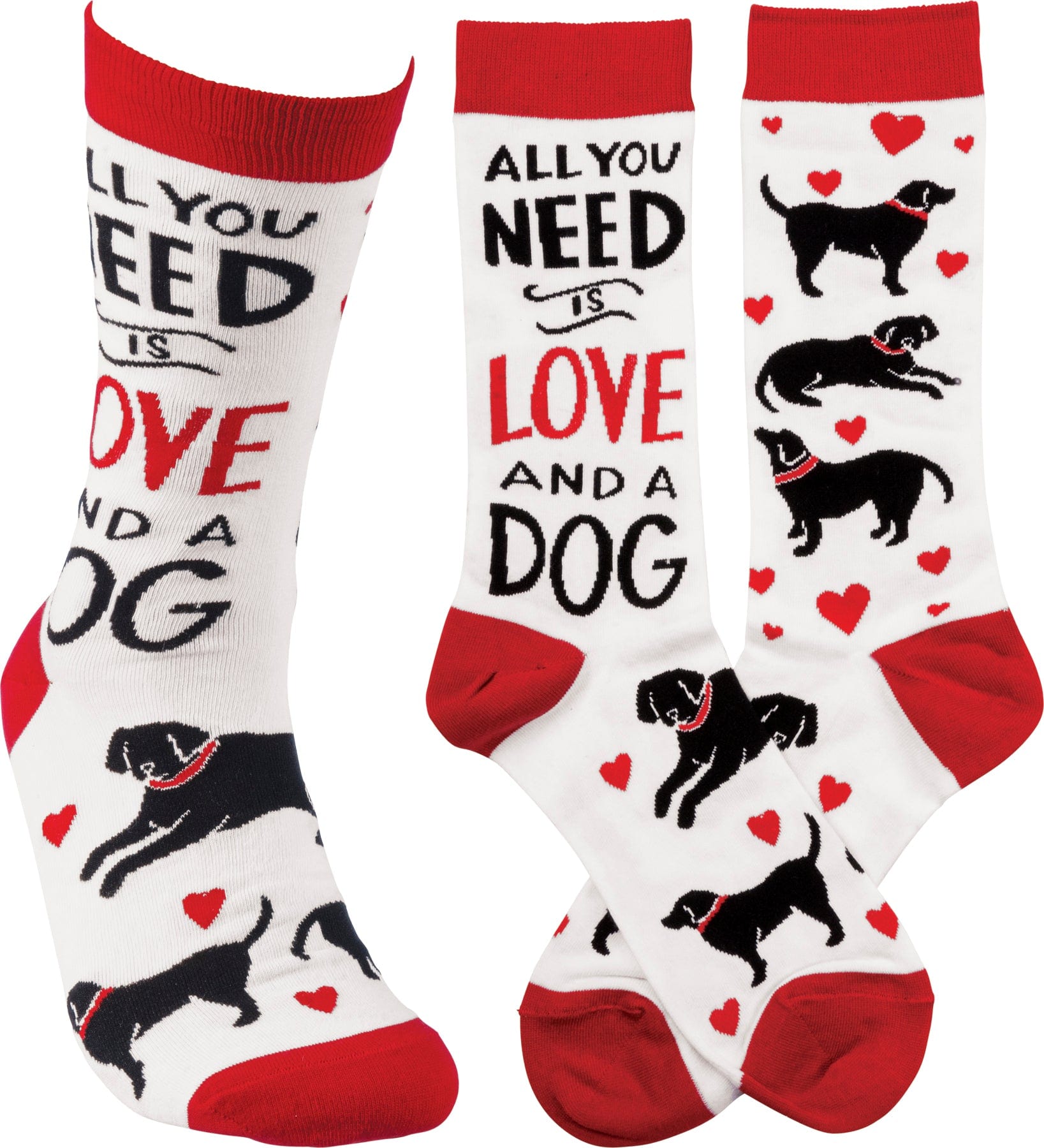 Socks One Size Fits Most Socks - All You Need Is Love And A Dog PBK-34678