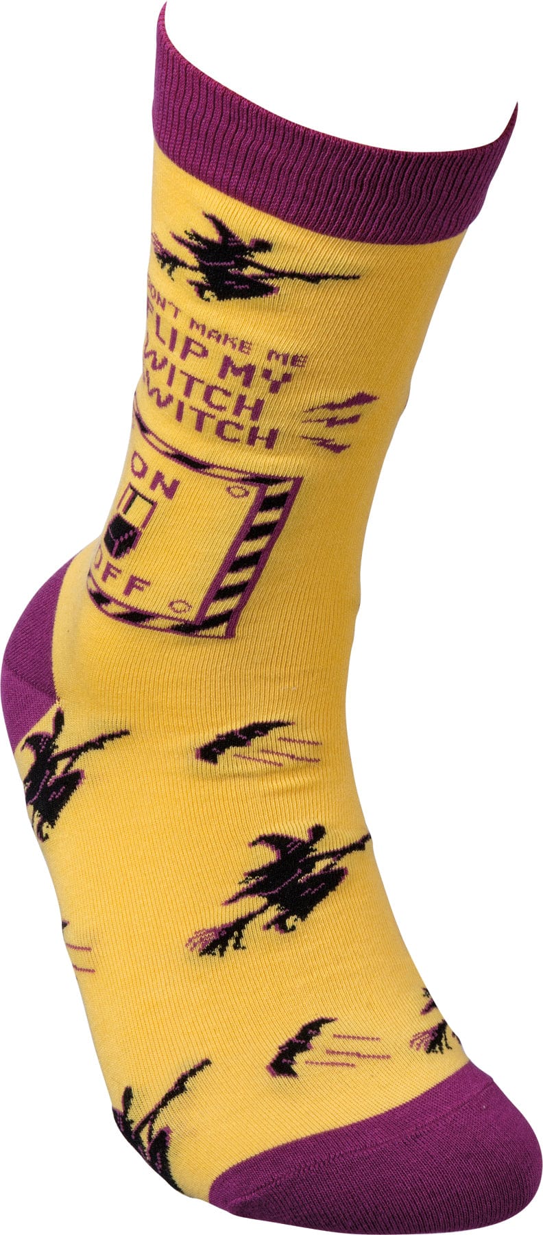 Socks One Size Fits Most Socks - Don't Make Me Flip My Witch Switch PBK-39476