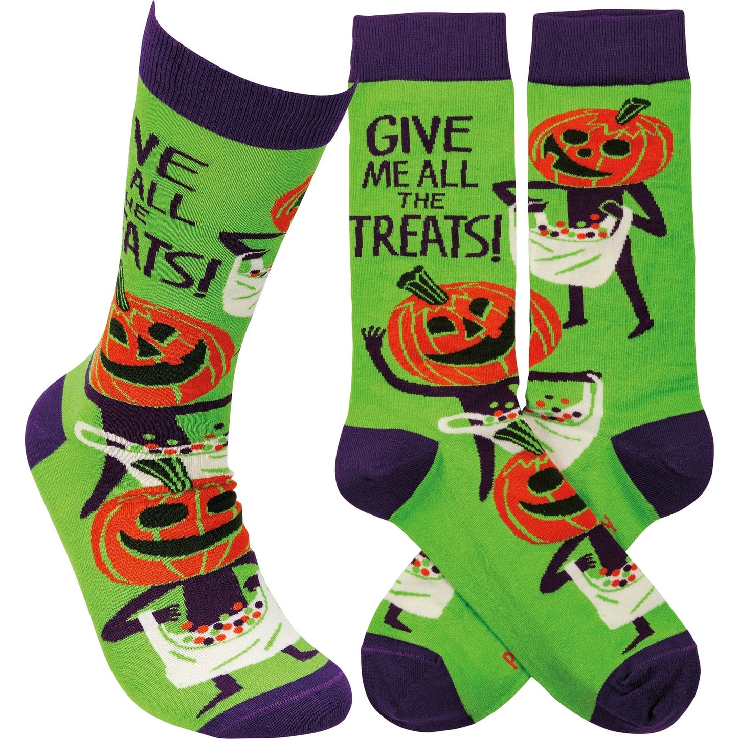 Socks One Size Fits Most Socks - Give Me All The Treats PBK-113510