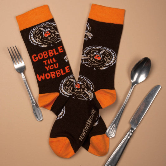 Socks One Size Fits Most Socks - Gobble Till You Wobble PBK-36616