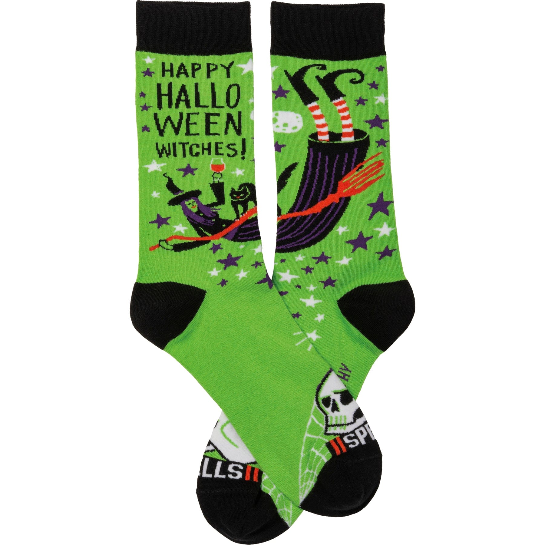 Socks One Size Fits Most Socks - Happy Halloween Witches PBK-107503
