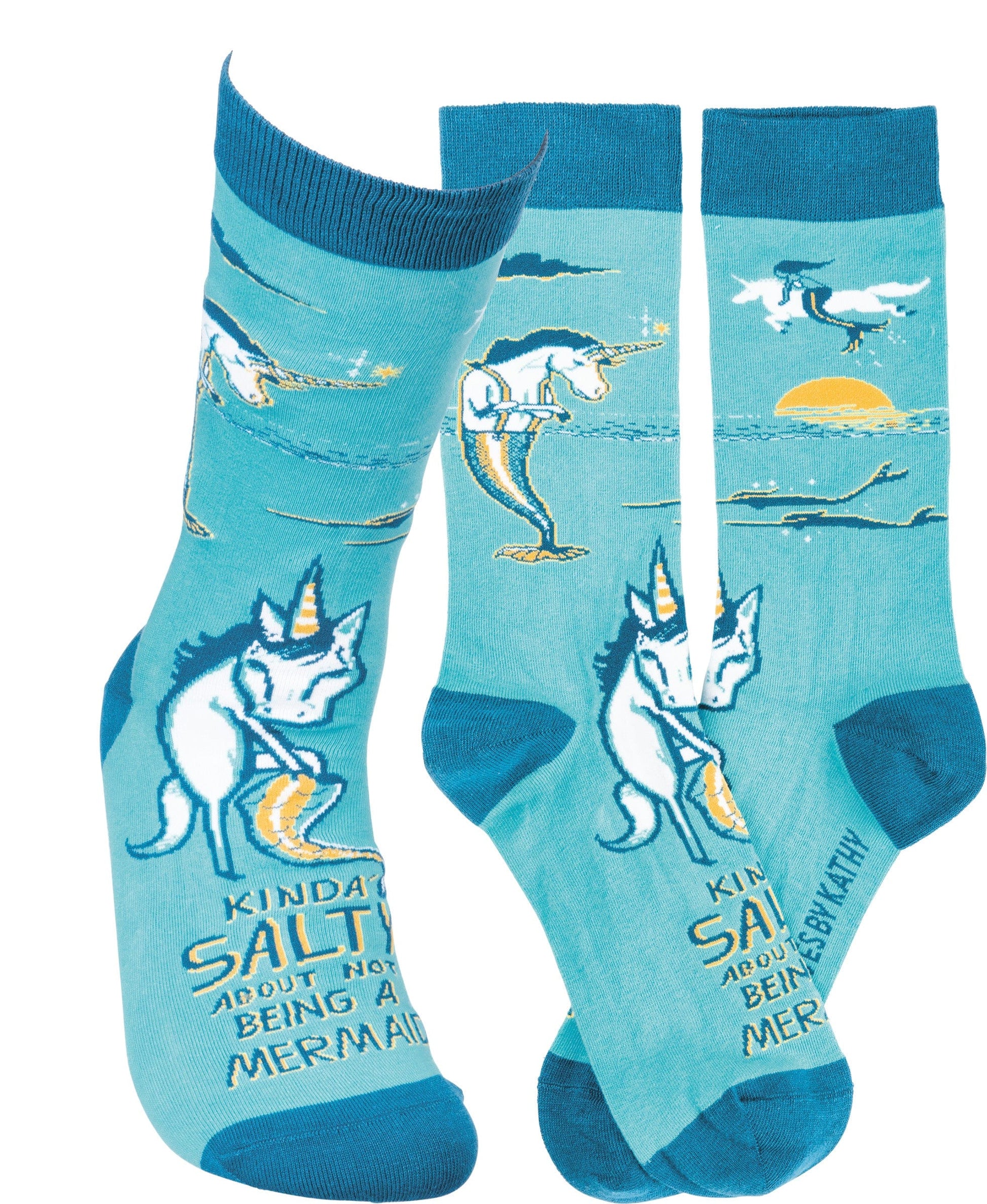 Socks One Size Fits Most Socks - Kinda' Salty About Not Being A Mermaid PBK-102775