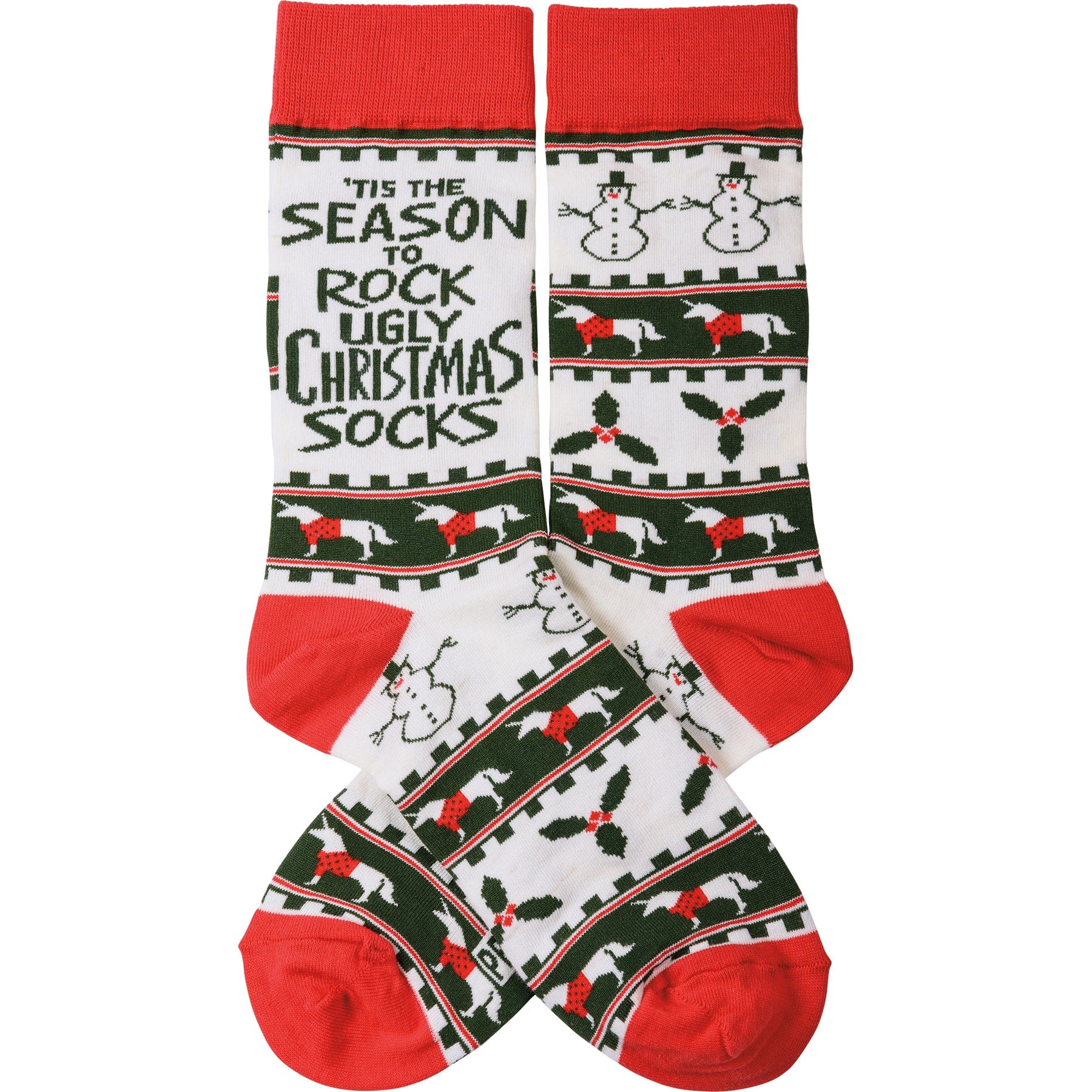 Socks One Size Fits Most Socks - Season To Rock The Ugly Christmas Socks PBK-113516