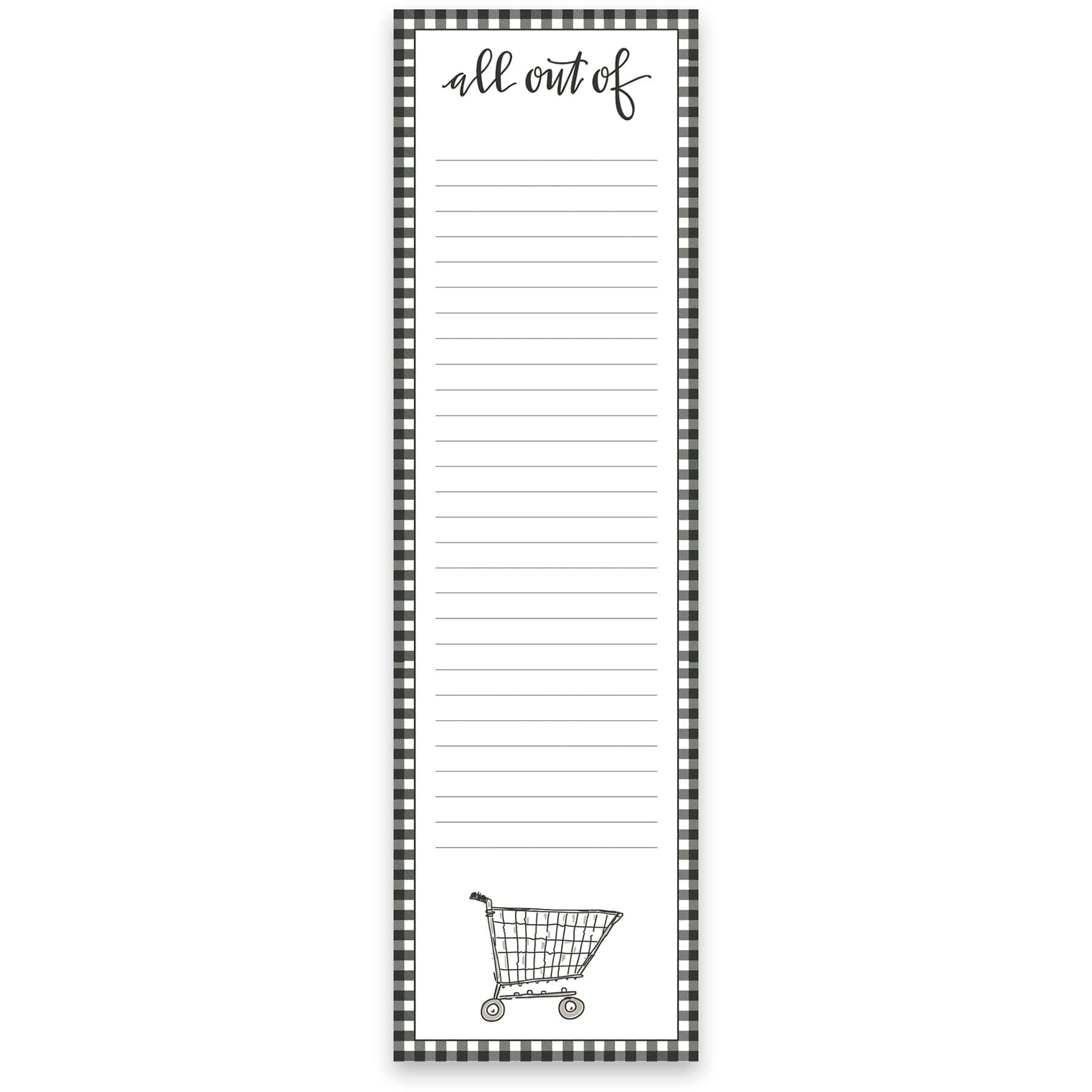 Stationery List Notepad - All Out Of PBK - 106749