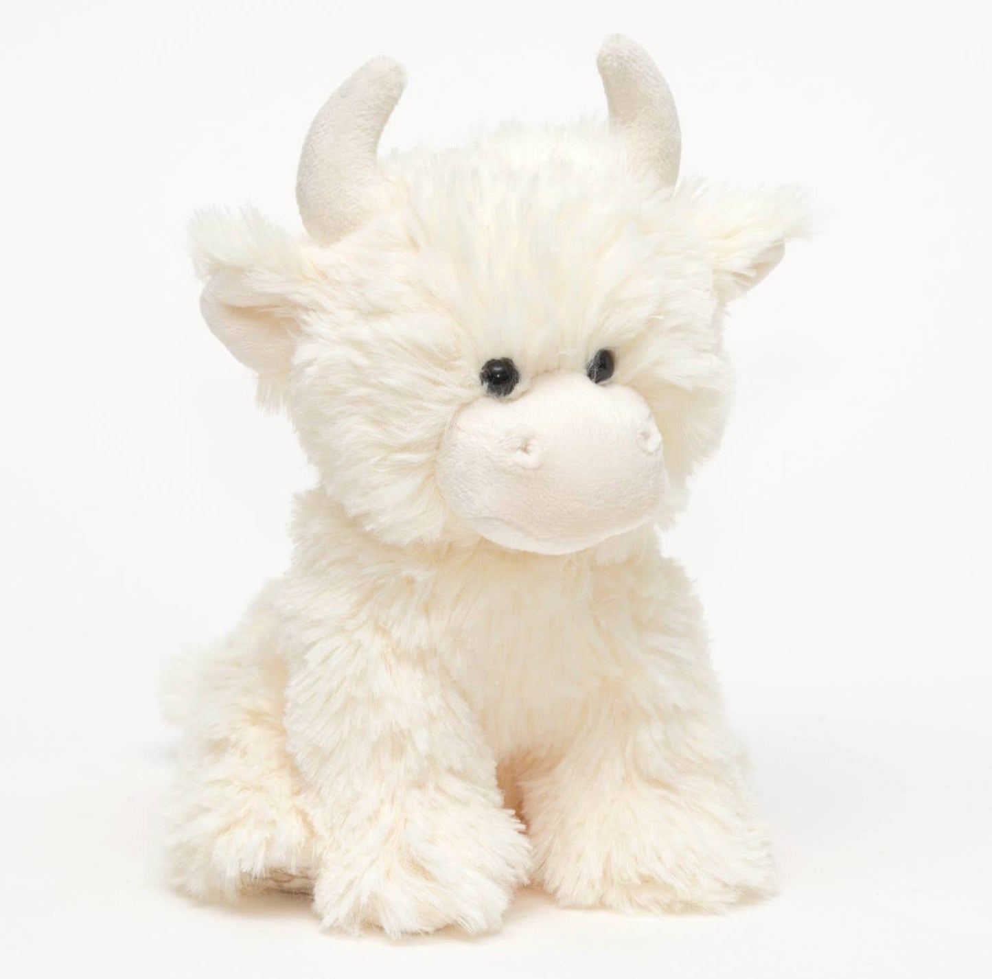 Stuffed Animals Scottish Highland Cow Super Soft Toy - Small Cream - 8 inch JO-MRT80254C-7