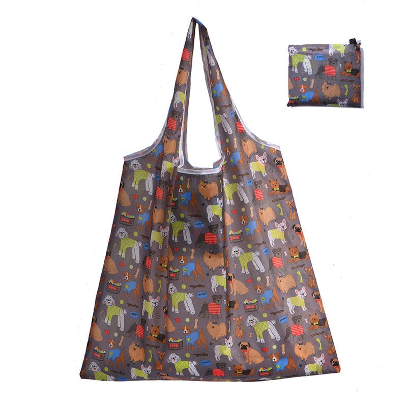 Tote Bag Tote Bag -   Reusable Compact Polyester Shopping Bag - Various Prints
